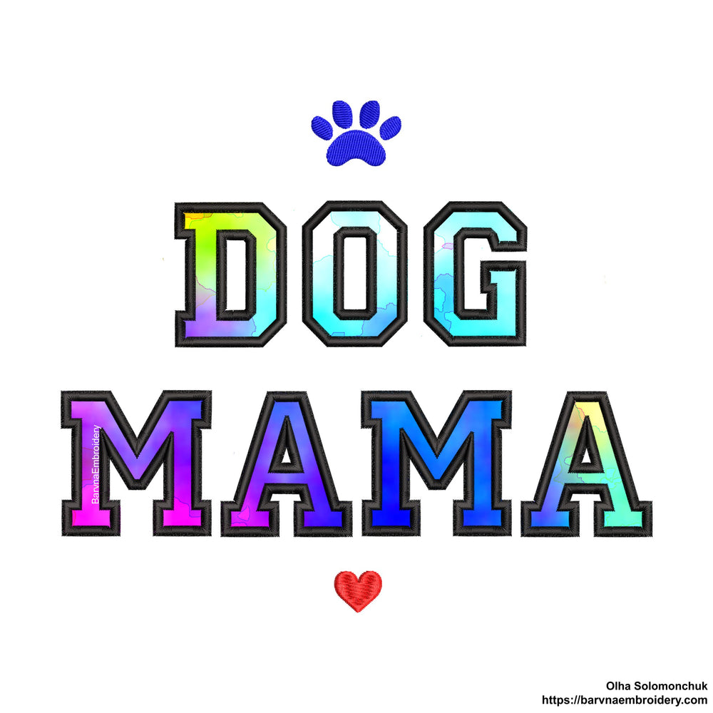Dog Mama embroidery designs, Mama Applique Machine embroidery designs, Mothers day embroidery for machine, Mama embroidery designs, Applique embroidery files, Instant download