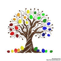 Easter tree with eggs Machine embroidery designs, Easter embroidery file, Instant download