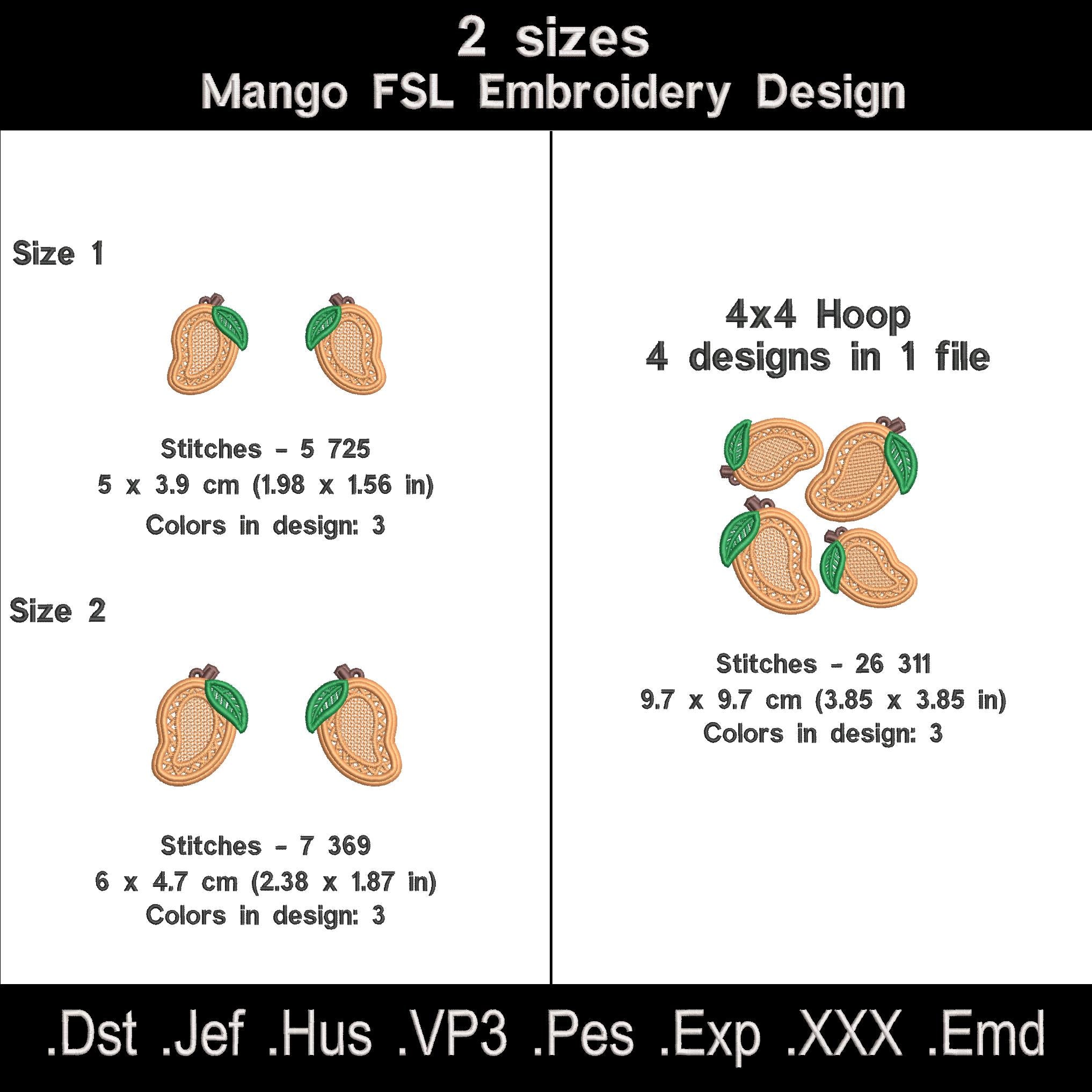Mango FSL Embroidery Design