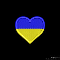 Ukraine flag Machine embroidery designs.