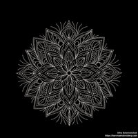 Flower Mandala Machine embroidery designs, Instant download