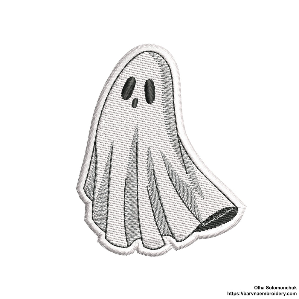 Halloween ghost patch Embroidery designs