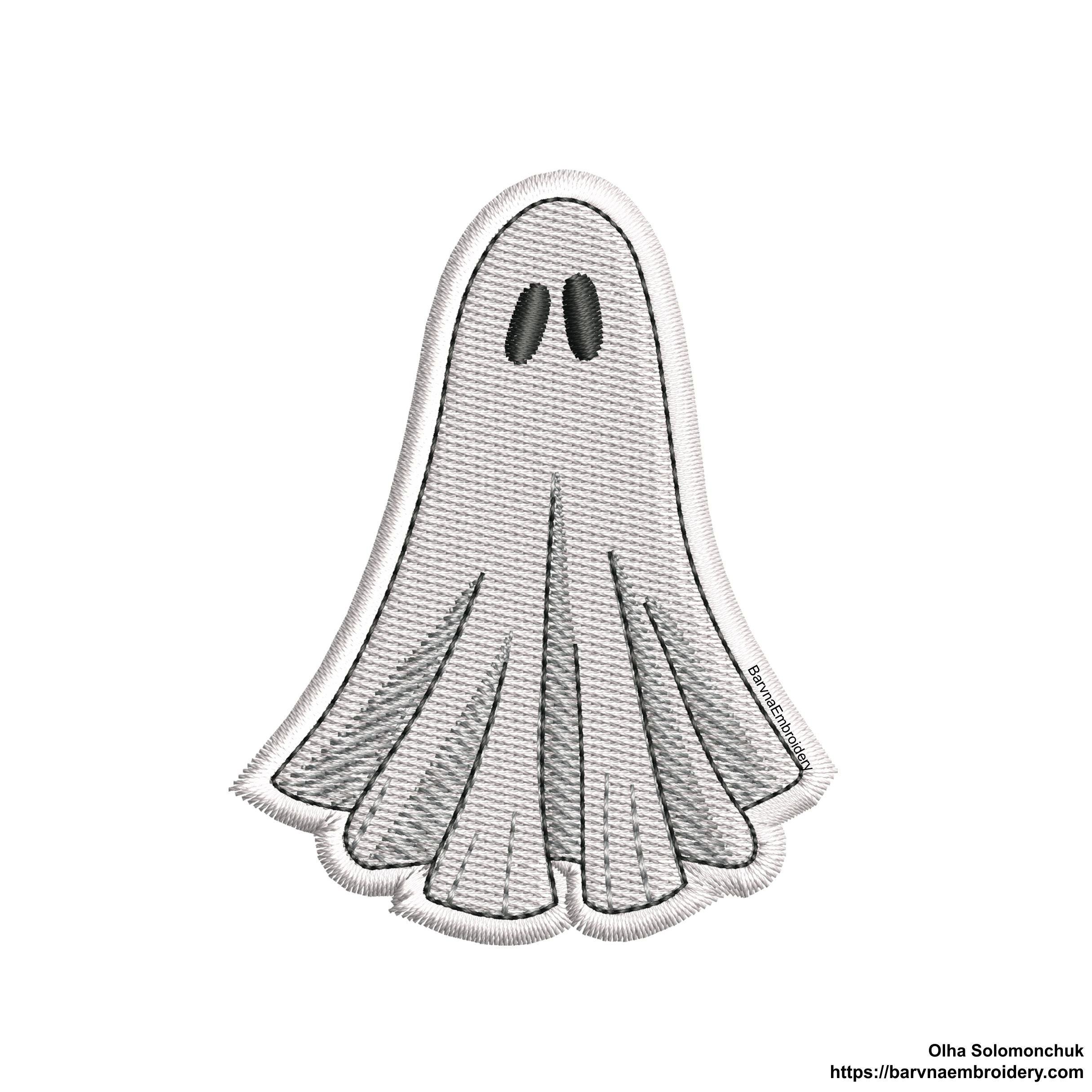 Ghost patch Machine embroidery designs