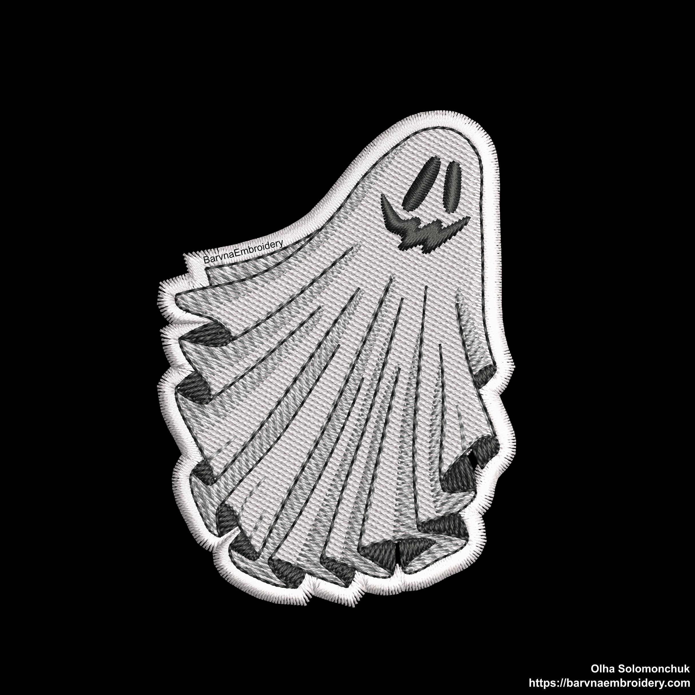Halloween ghost patch Embroidery designs