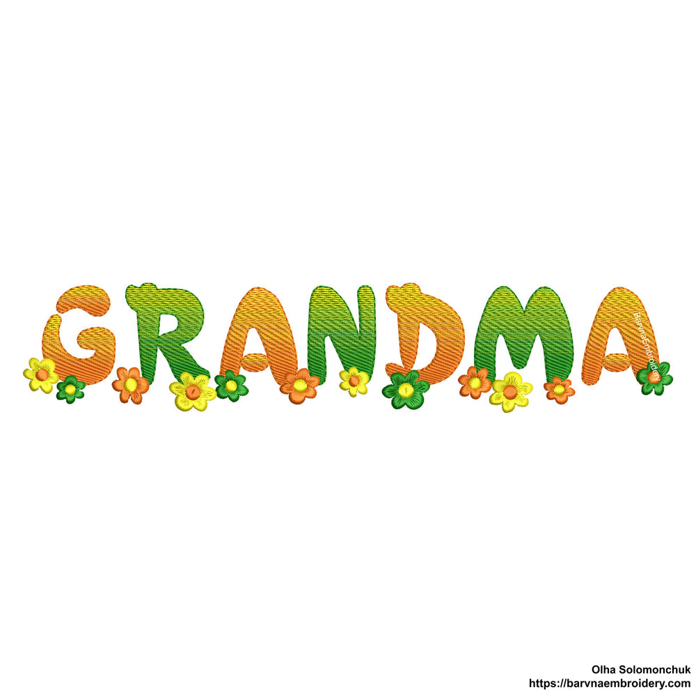 Grandma Machine embroidery designs.