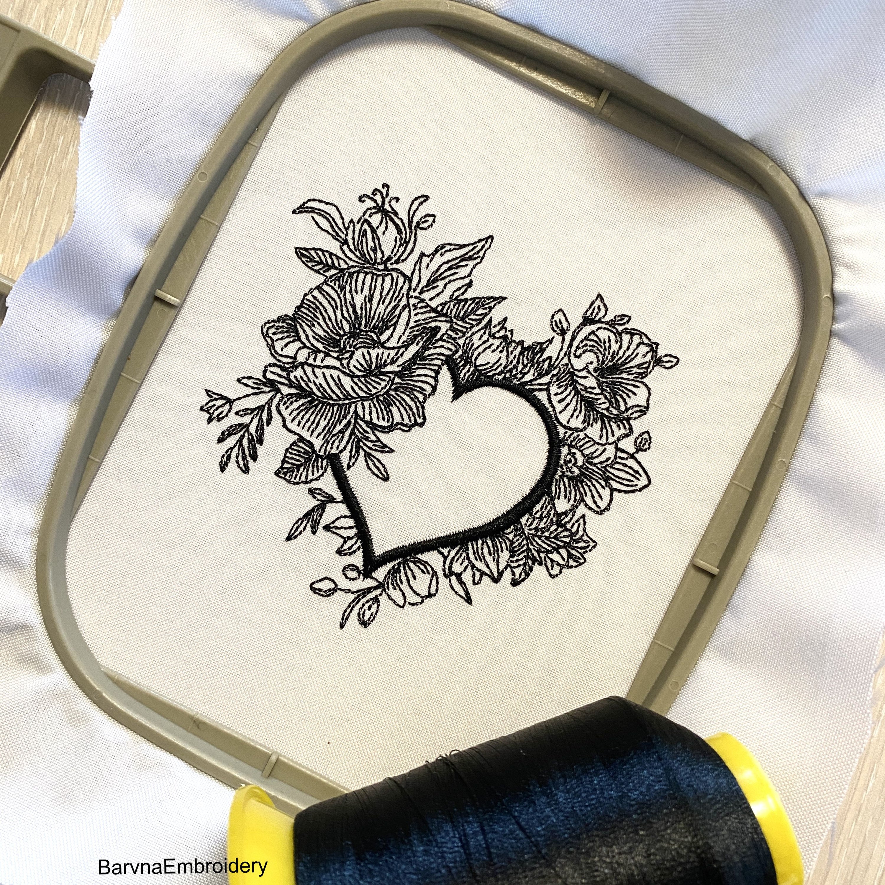 Heart Machine embroidery designs. – BarvnaEmbroidery