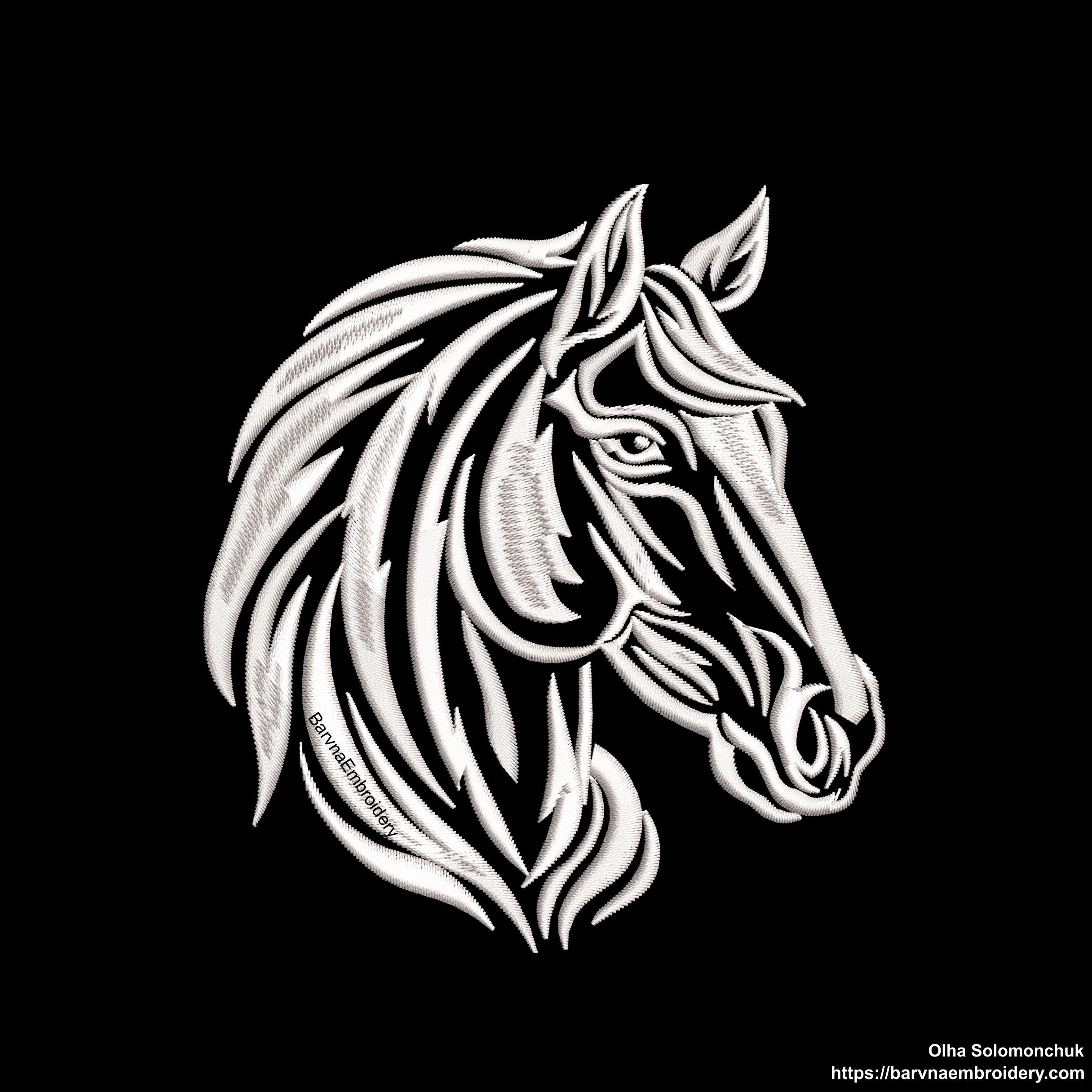 Horse Machine embroidery designs, Animals embroidery files, Digital download