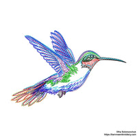 Hummingbird Machine embroidery designs, Birds embroidery files, Instant download