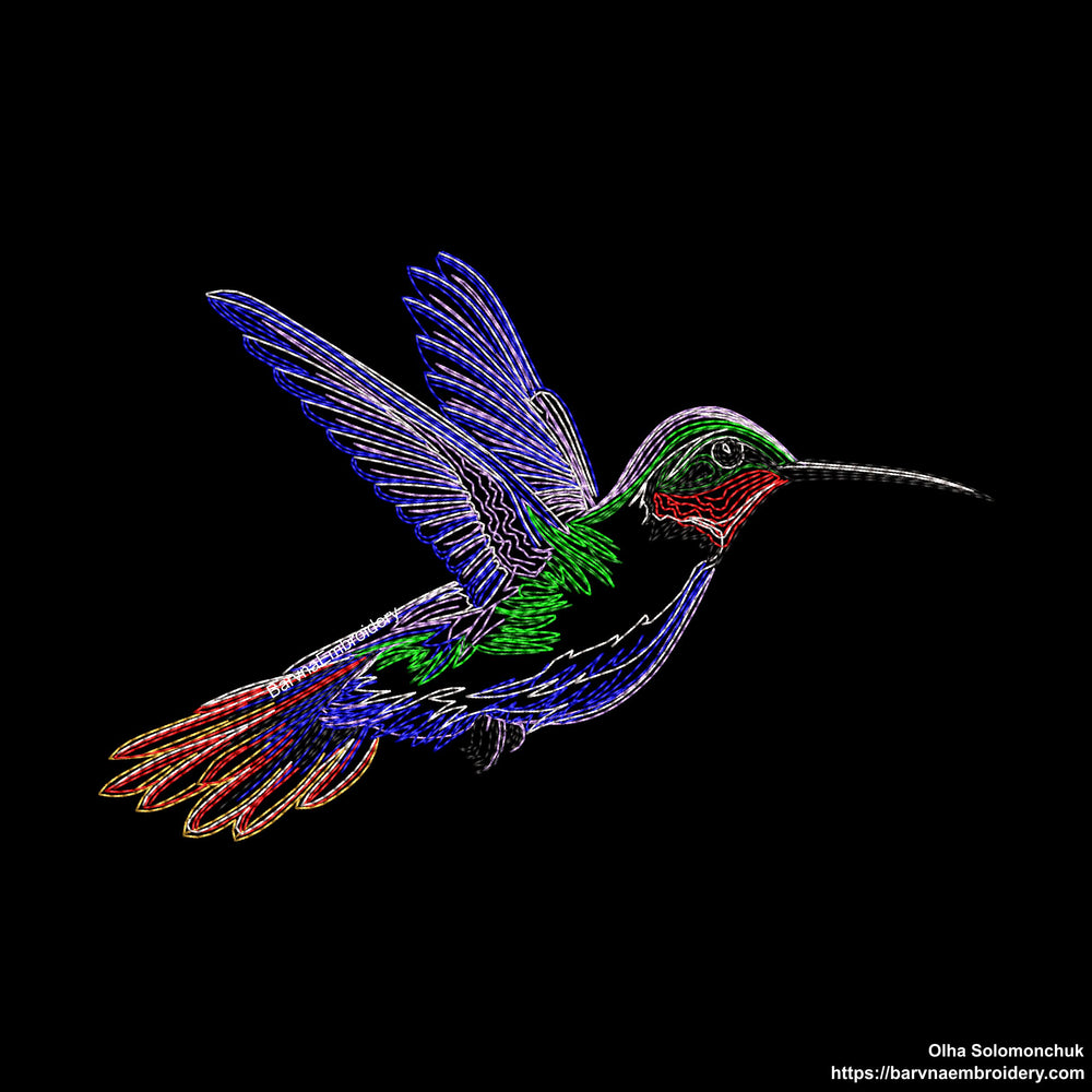 Hummingbird Machine embroidery designs, Birds embroidery files, Instant download