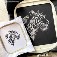 Tiger Machine embroidery designs, Animals Embroidery files, Instant download