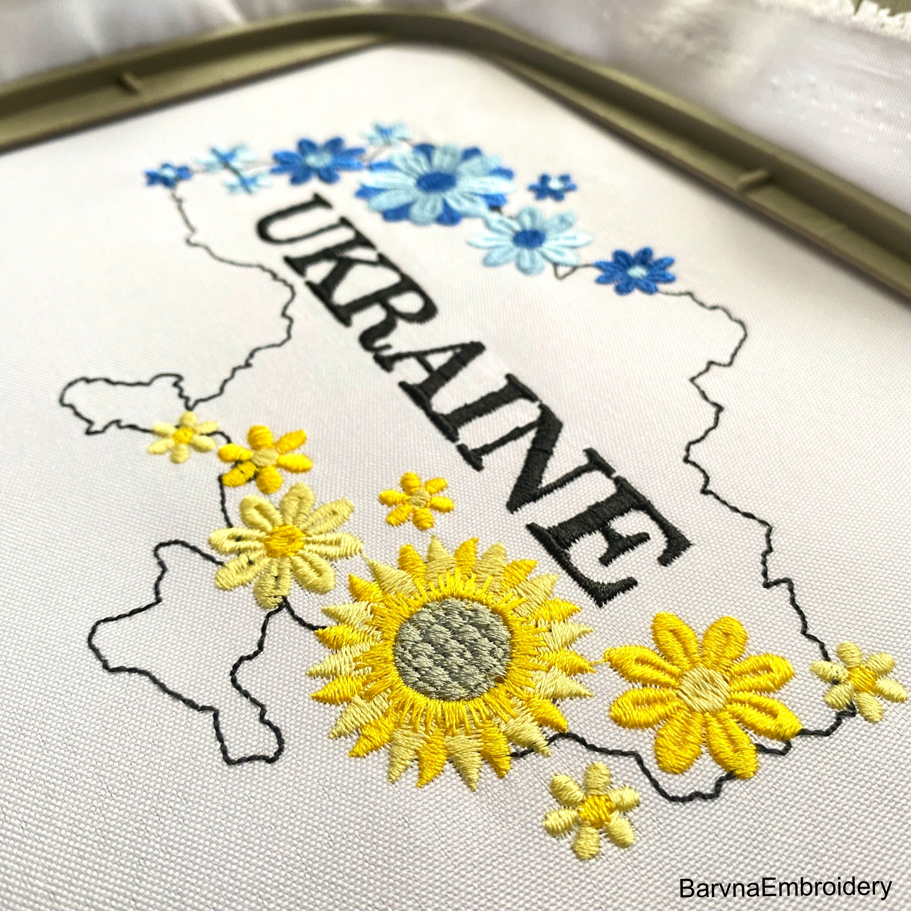 Ukraine Machine embroidery designs, Map of Ukraine Embroidery files, Instant download