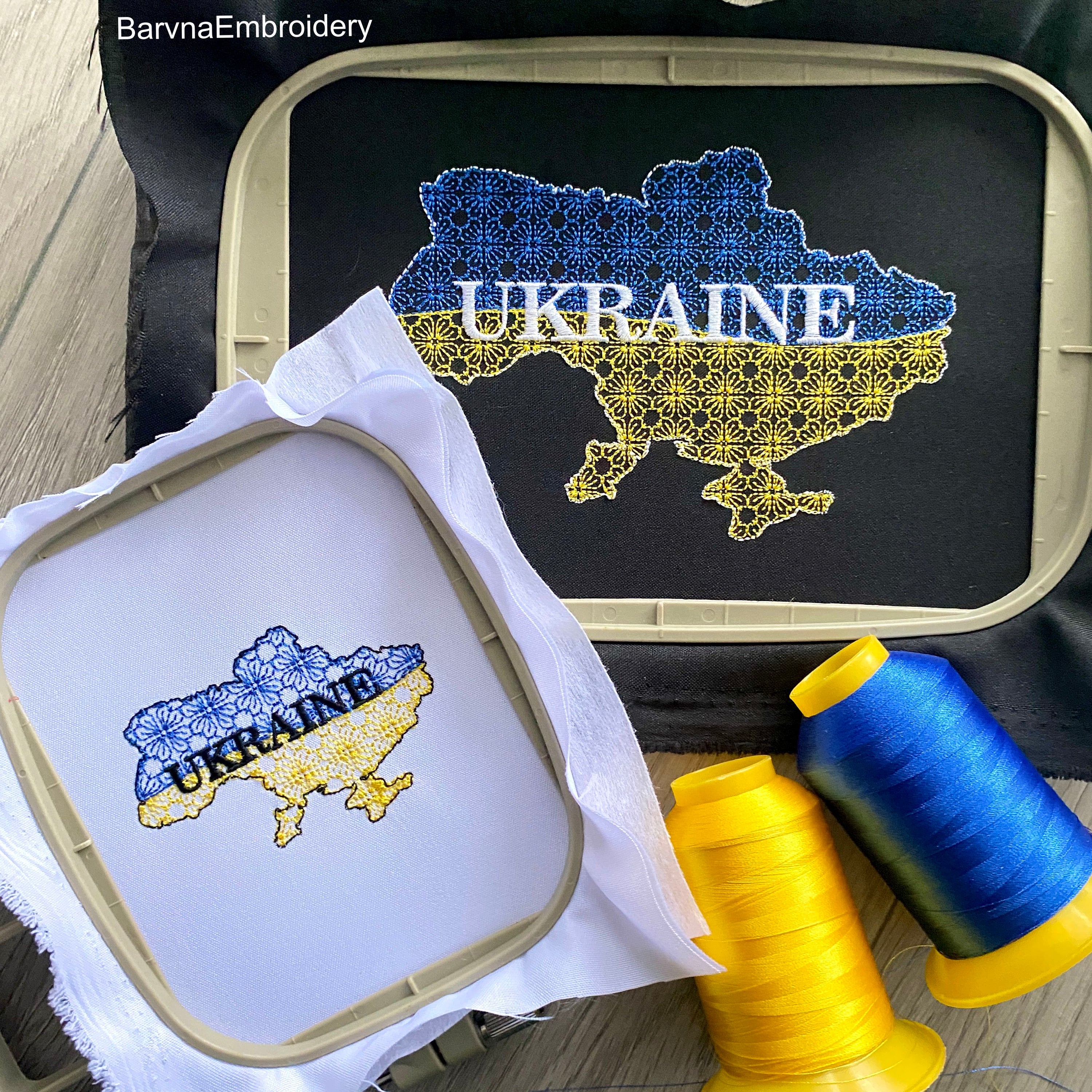 Ukraine Machine embroidery designs, Map of Ukraine Embroidery files, Instant download