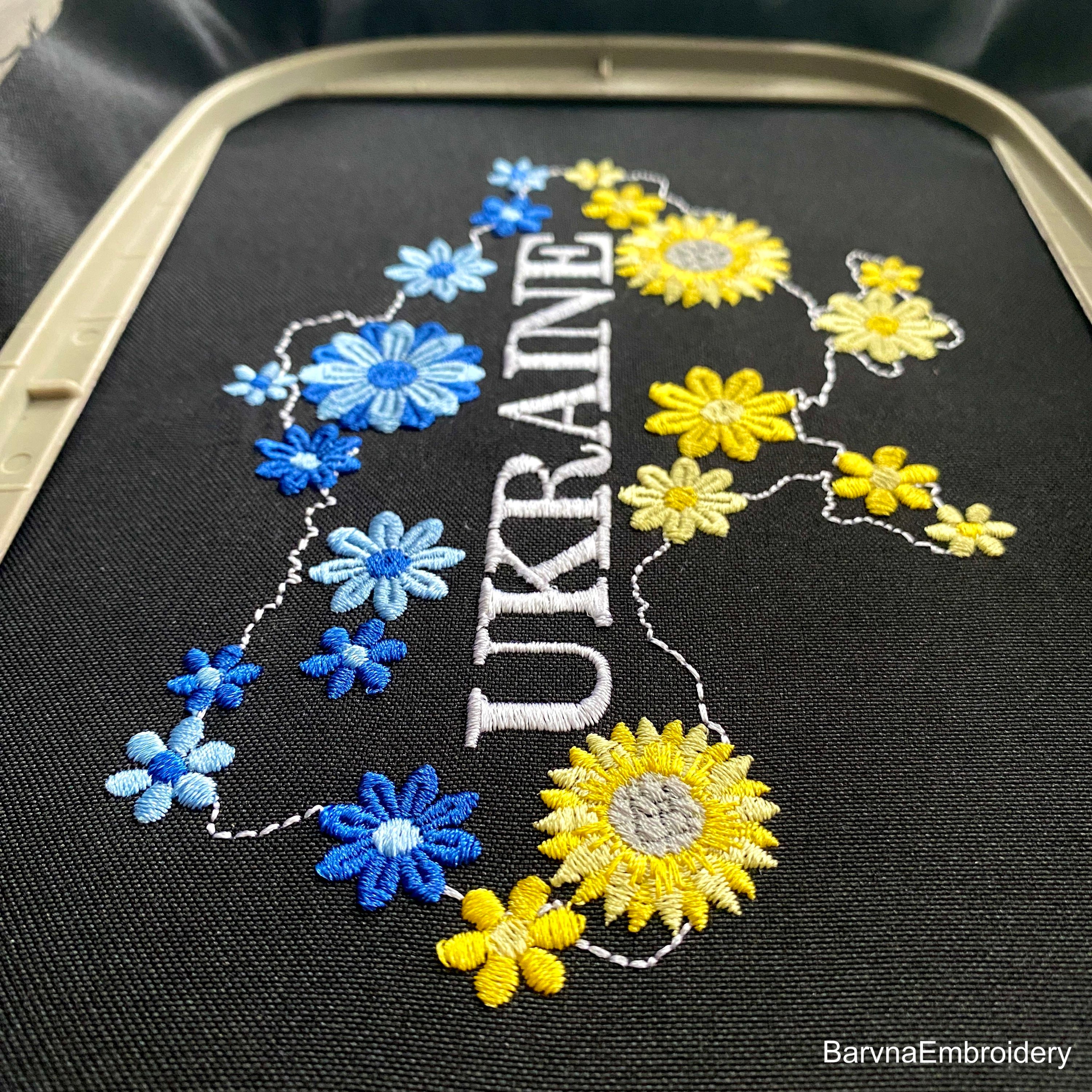 Ukraine Machine embroidery designs, Map of Ukraine Embroidery files, Instant download