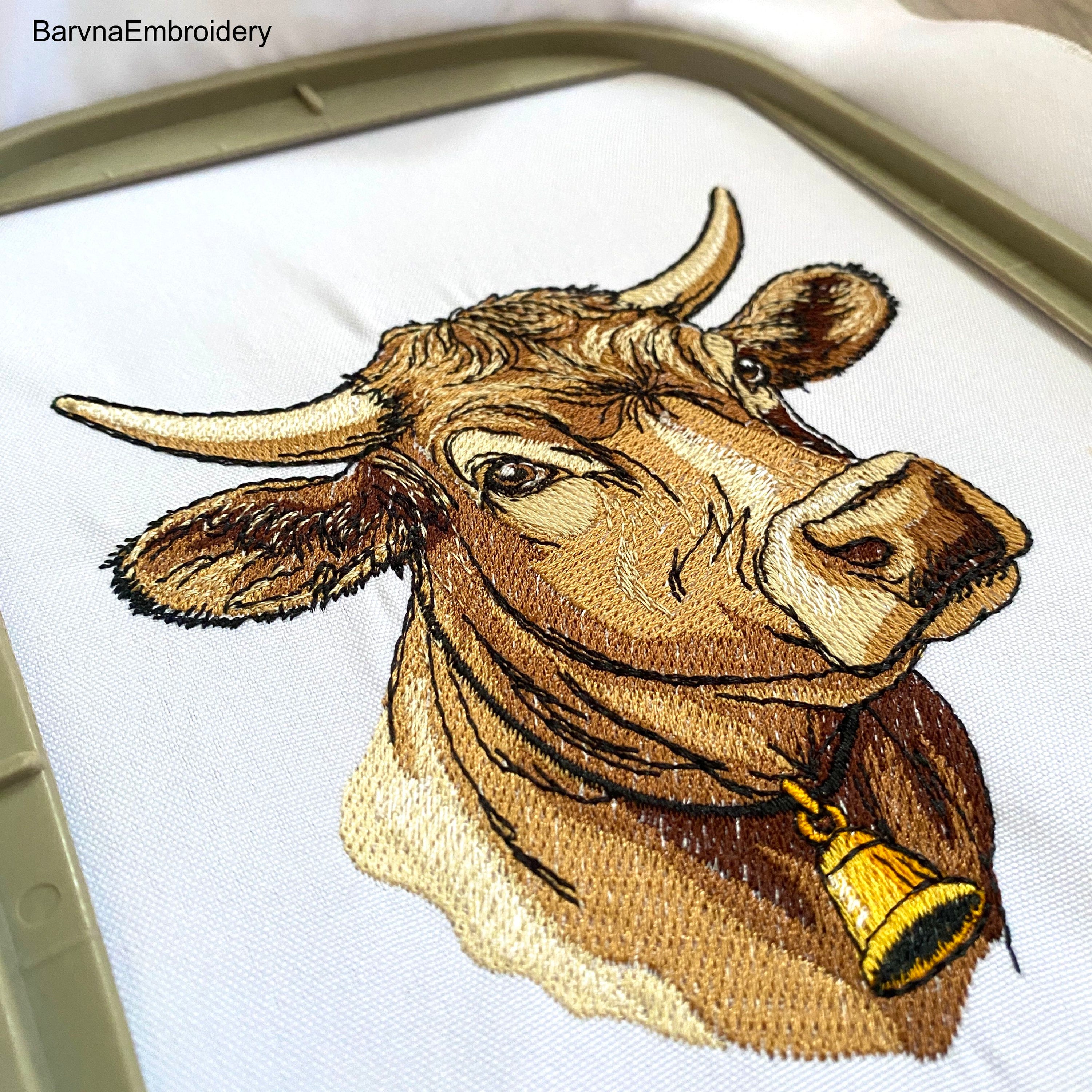 Cow Machine embroidery designs, Cow embroidery files, Instant download