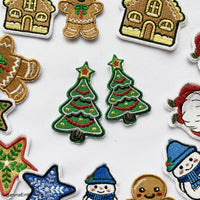 Christmas tree Patch Machine Embroidery Design, Instant download