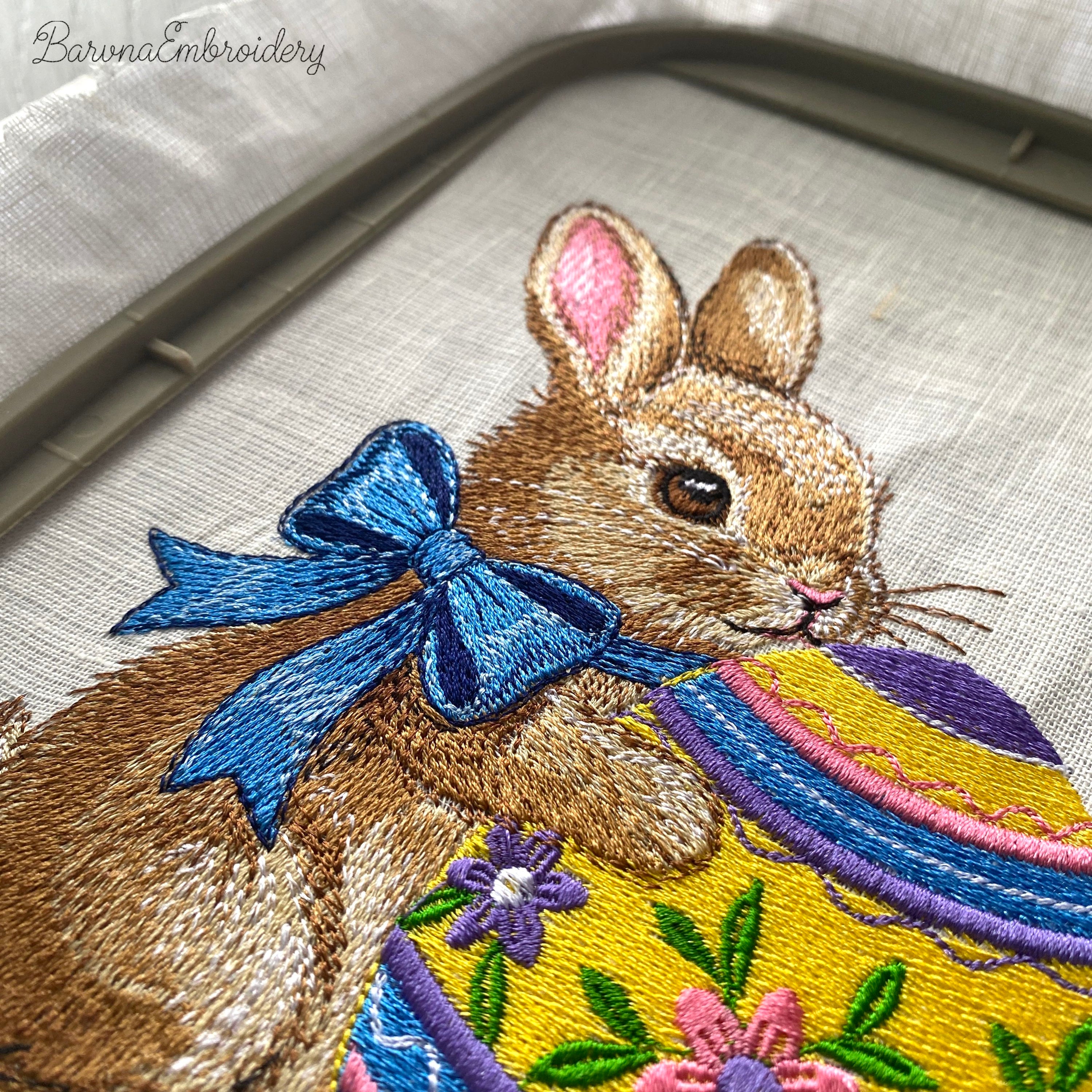 Easter Bunny Embroidery Design Set
