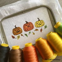 Pumpkins Machine Embroidery designs, Fall embroidery files, Digital download