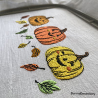 Pumpkins Machine Embroidery designs, Fall embroidery files, Digital download