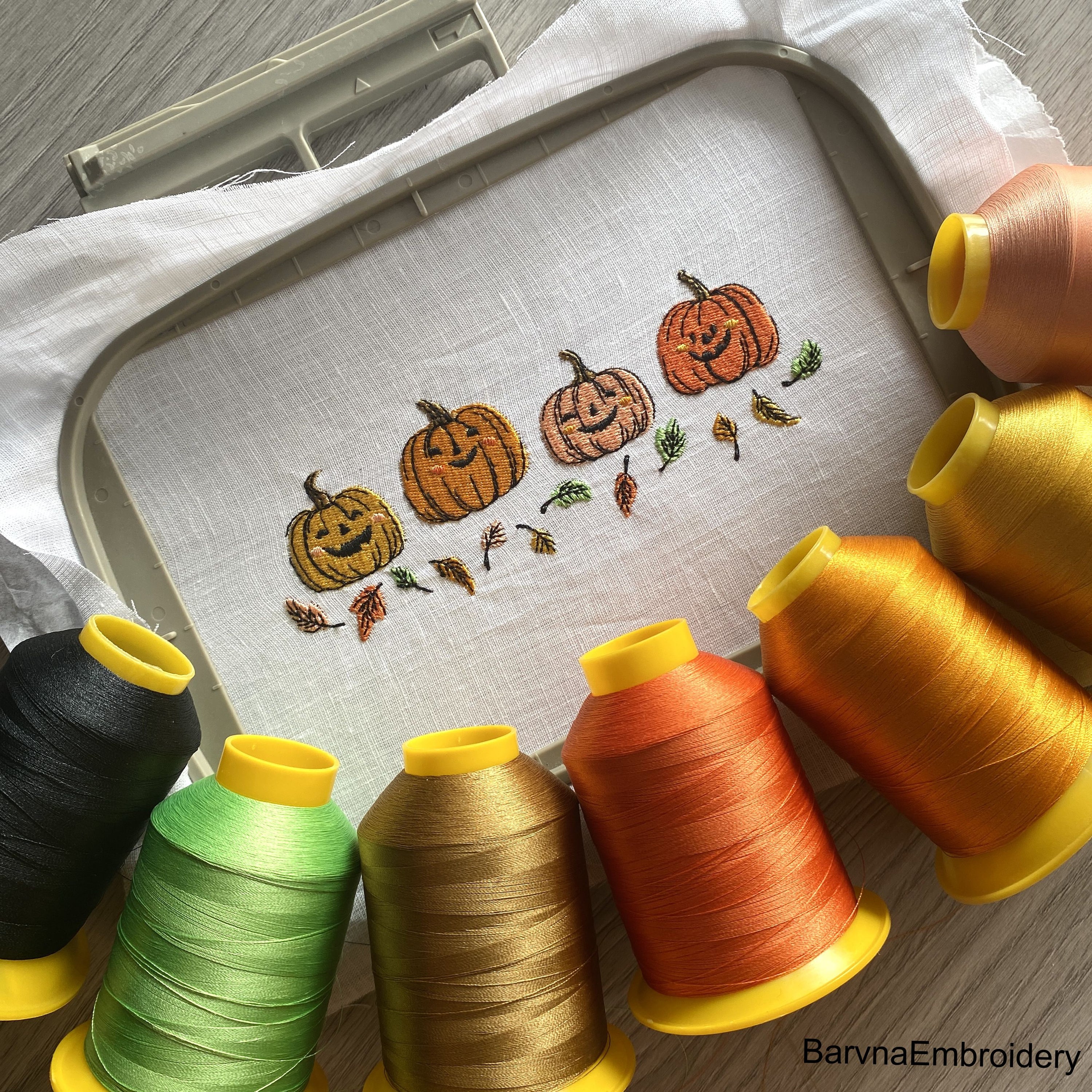 Pumpkins Machine Embroidery designs, Fall embroidery files, Digital download