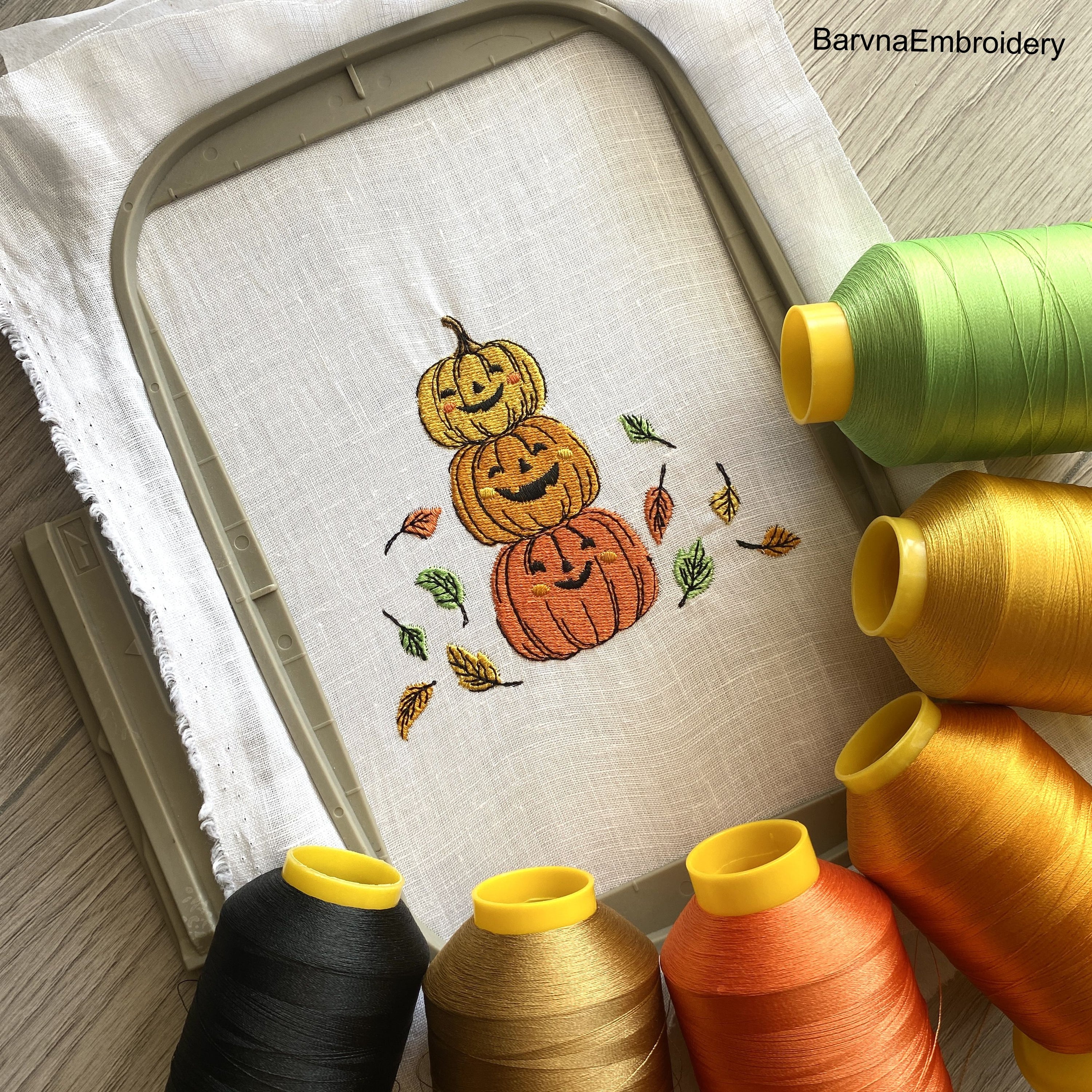 Pumpkins Machine Embroidery designs, Fall embroidery files, Digital download