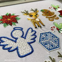 Christmas Angel Embroidery Design for Machine, Instant download