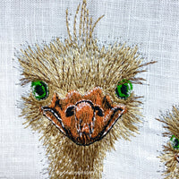 Ostrich Machine embroidery designs, Ostrich embroidery files, Instant download, Machine embroidery designs, Embroidery files for machine