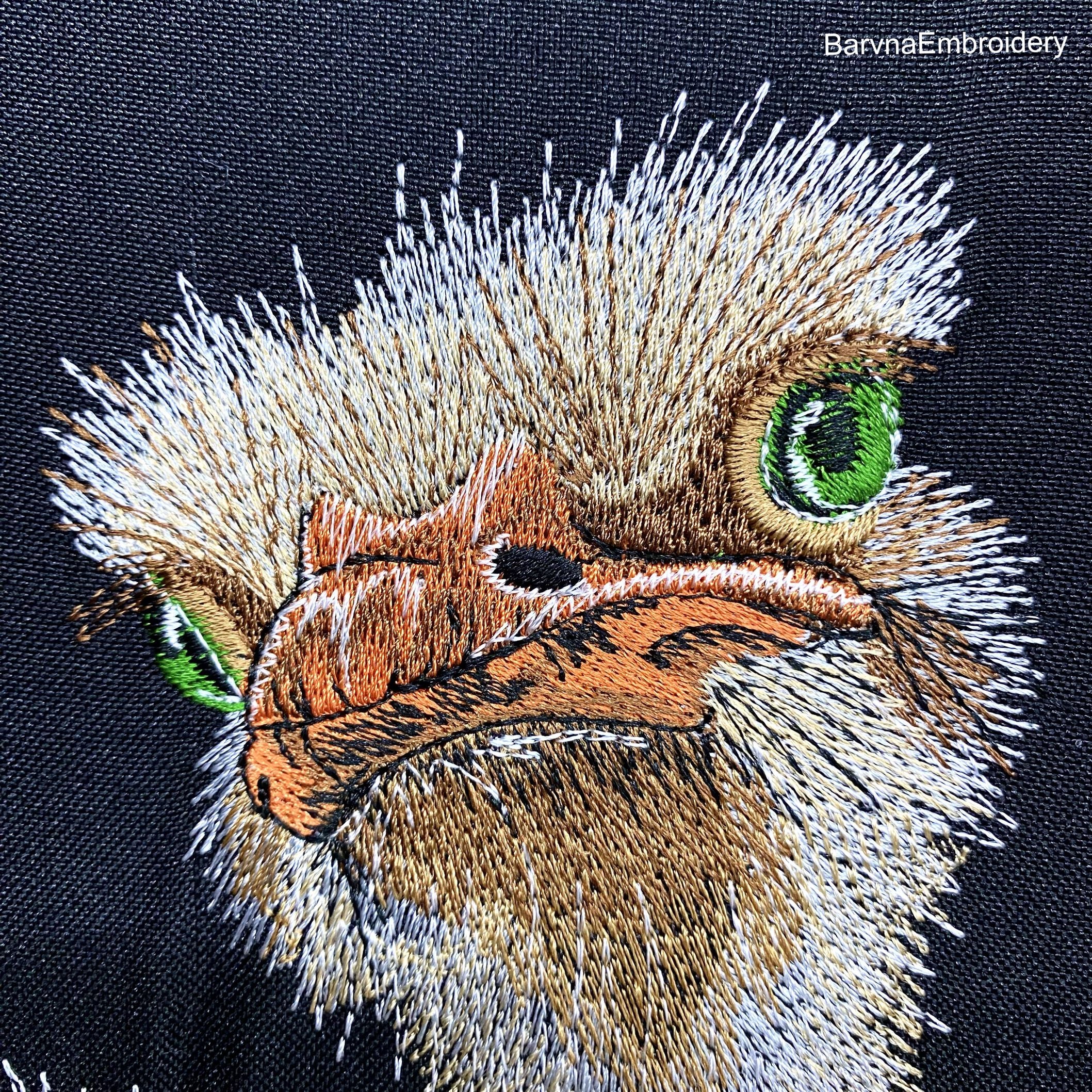 Ostrich Machine embroidery designs, Ostrich embroidery files, Instant download, Machine embroidery designs, Embroidery files for machine