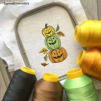 Pumpkins Machine Embroidery designs, Fall embroidery files, Digital download