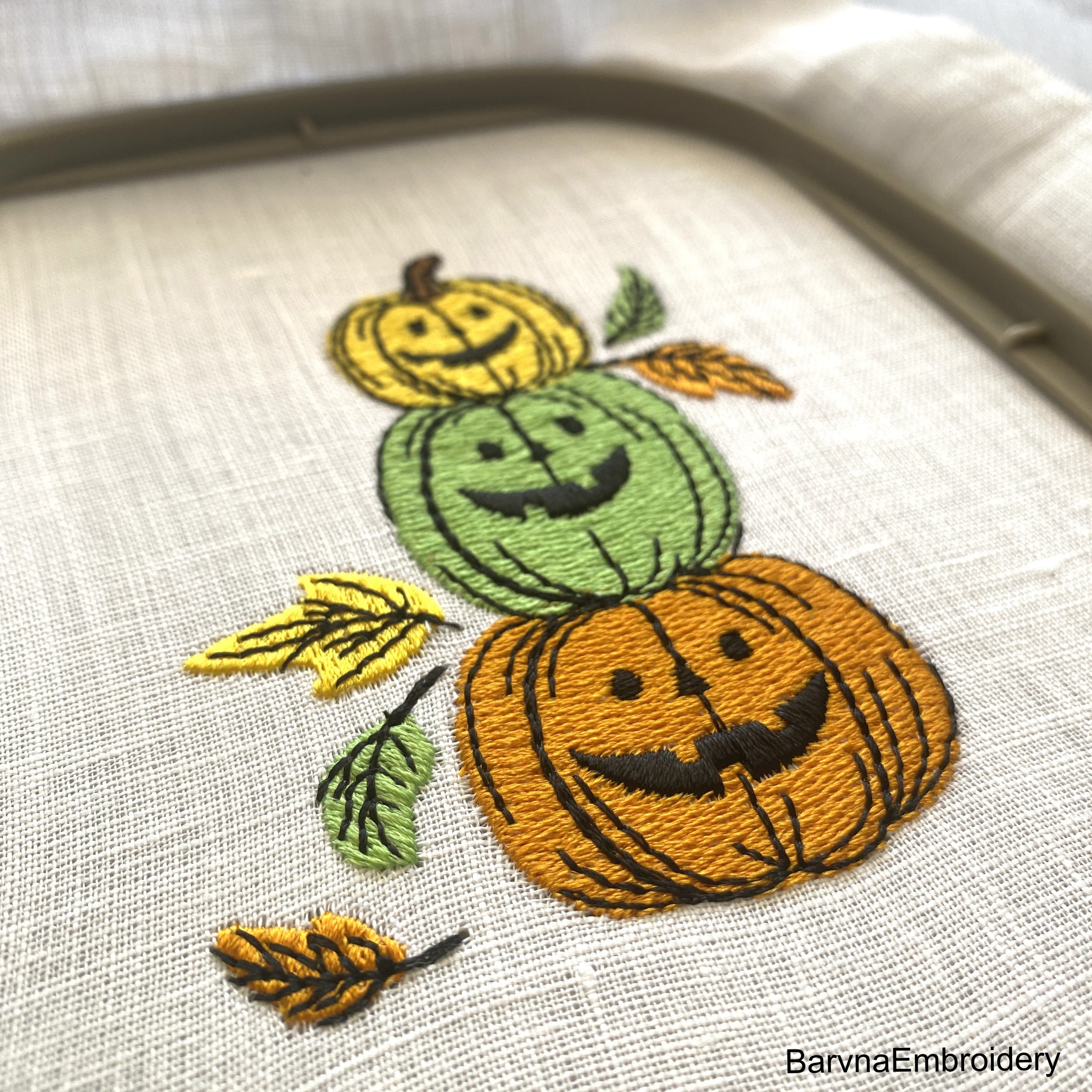 Pumpkins Machine Embroidery designs, Fall embroidery files, Digital download