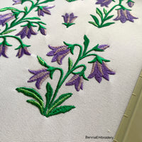 Bellflower Machine Embroidery Design, Flowers Embroidery File, Instant Download