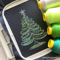 Christmas tree Machine embroidery designs, Christmas embroidery designs, Instant download