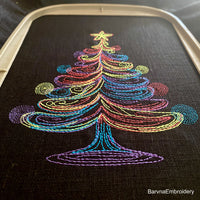 Christmas tree Machine embroidery designs, Christmas embroidery designs, Instant download