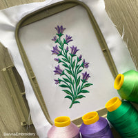 Bellflower Machine Embroidery Design, Flowers Embroidery File, Instant Download