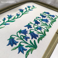 Bellflower Border Machine Embroidery Design