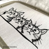 Cats Machine embroidery designs, Cat embroidery file, Instant doqnload