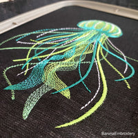 Jellyfish Machine embroidery designs. Ocean embroidery designs, Instant download