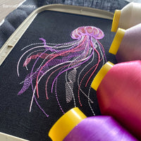 Jellyfish Machine embroidery designs. Ocean embroidery designs, Instant download