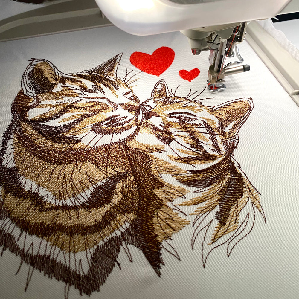 Cat embroidery designs for machine, Cats pes file, Love embroidery designs, Valentines embroidery designs, Pets embroidery files,Instant download, Digital download
