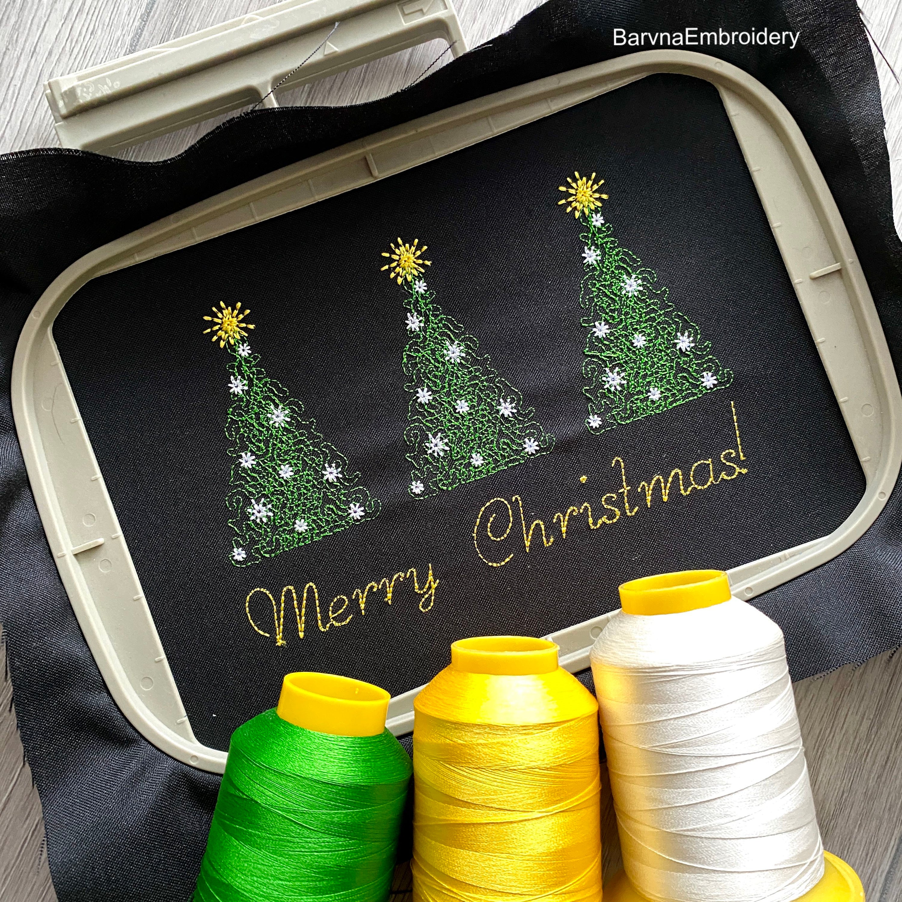 Christmas tree Machine embroidery designs, Merry Christmas embroidery designs, Instant download