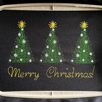 Christmas tree Machine embroidery designs, Merry Christmas embroidery designs, Instant download