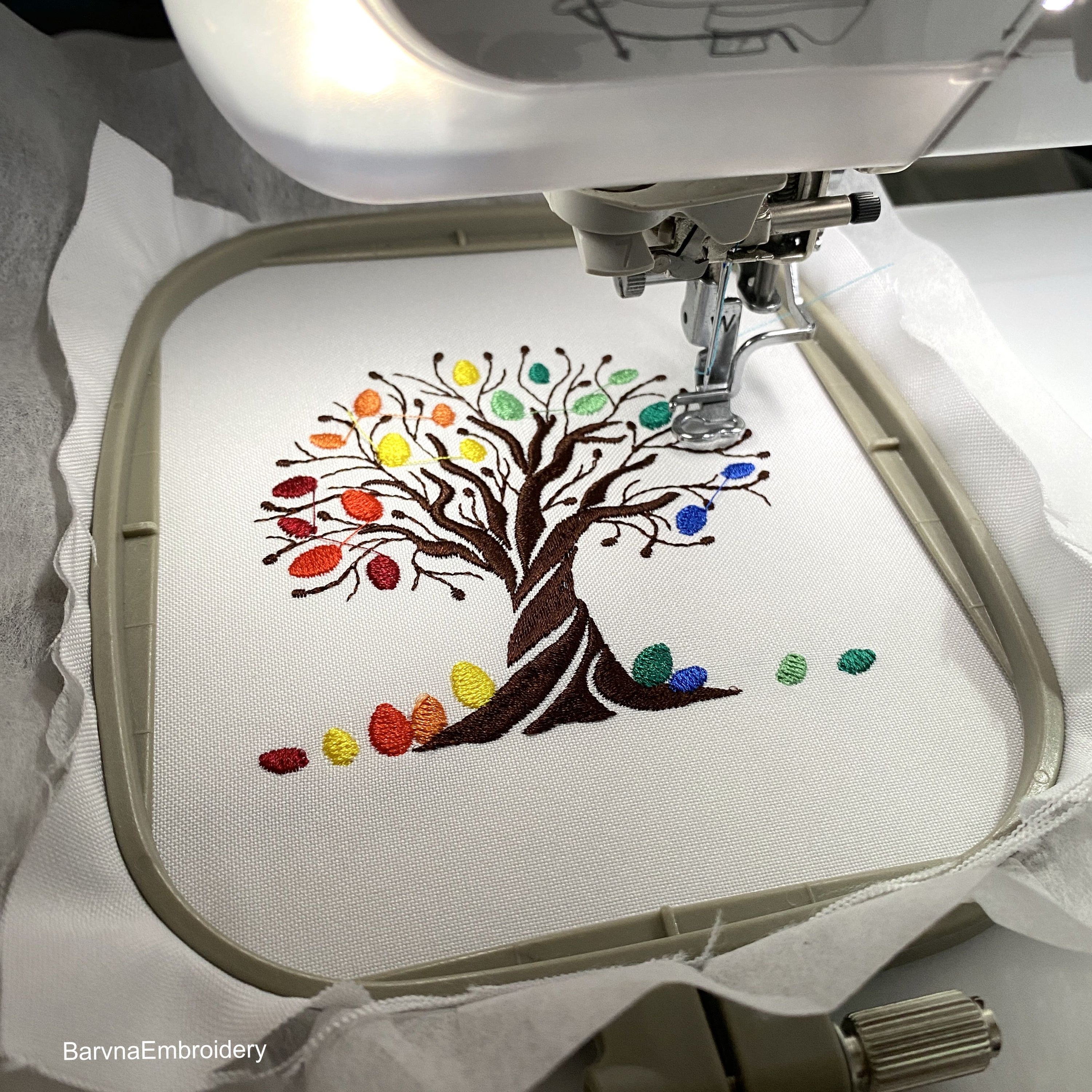 Easter tree with eggs Machine embroidery designs, Easter embroidery file, Instant download