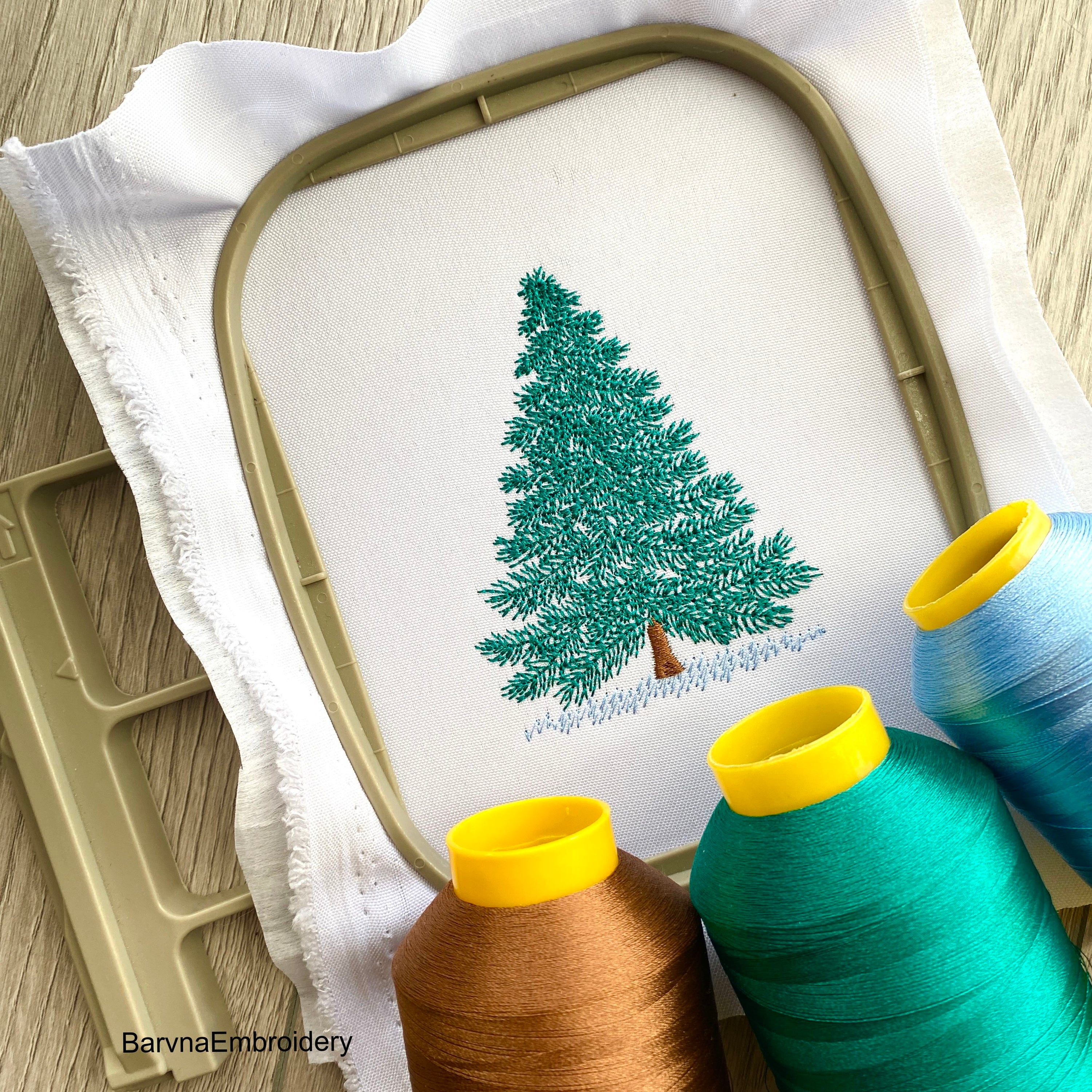 Christmas tree Machine embroidery designs, Christmas embroidery files, Instant download