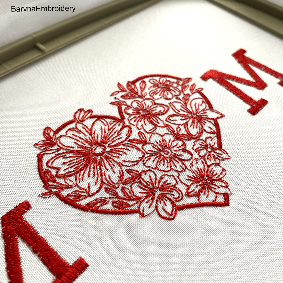 Mom Embroidered Frame Mom Embroidery designs. – BarvnaEmbroidery