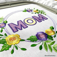 Mom Applique Machine embroidery designs, Mothers day embroidery for machine, Mama embroidery designs, Applique embroidery files, Instant download