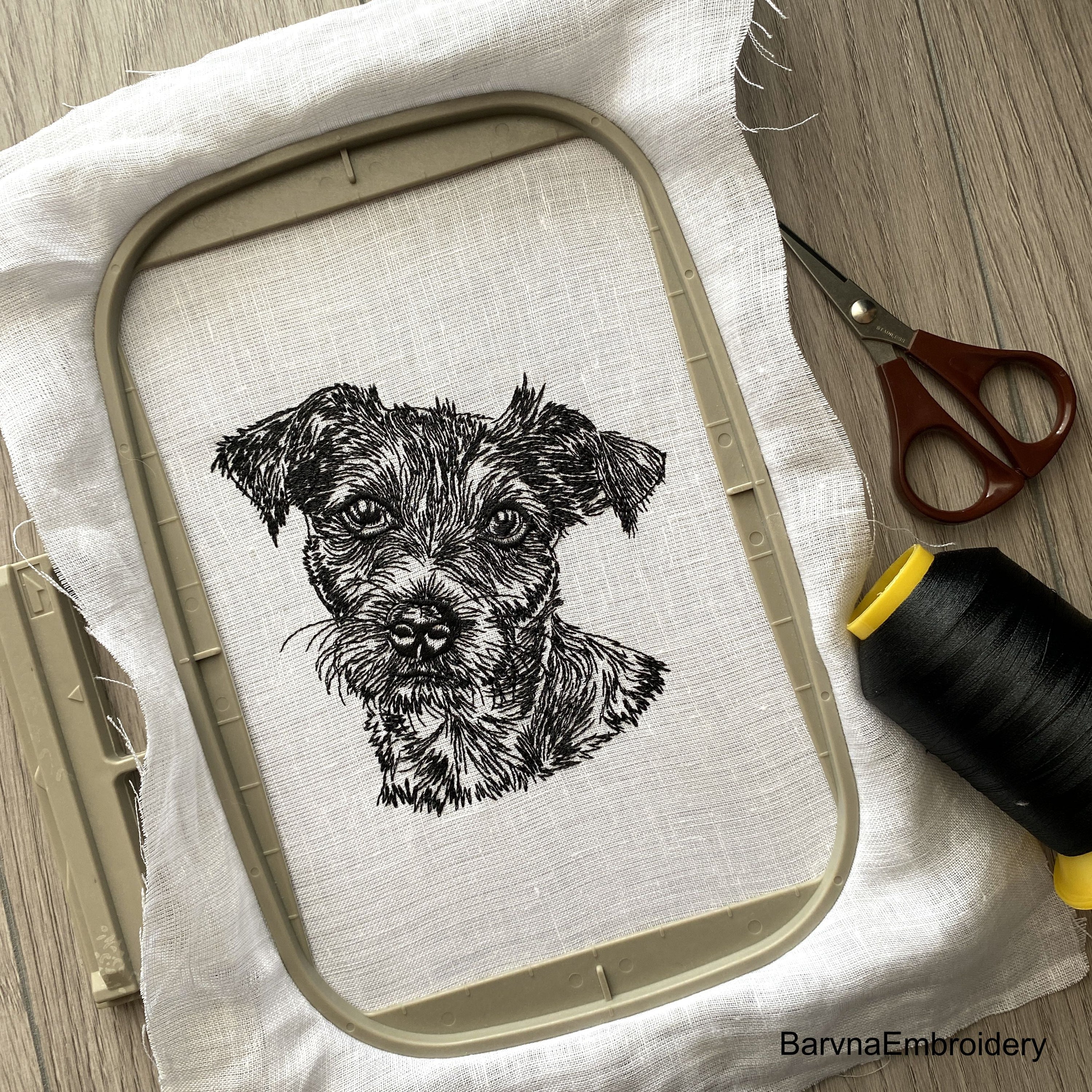 Jack Russell Terrier Embroidery Design for machine, Dog embroidery design, Instant download