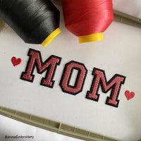 Mom Applique Machine embroidery designs, Mothers day embroidery for machine, Mama embroidery file,  Instant download