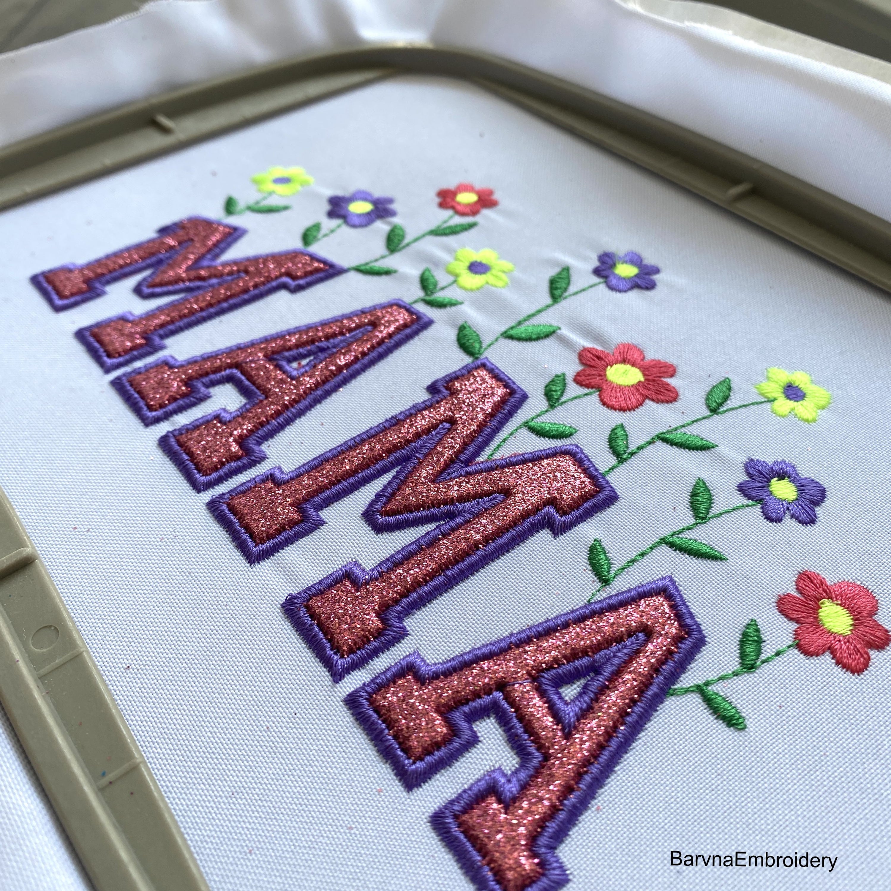 Mama Applique Machine embroidery designs.