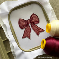 Bow Applique Machine embroidery designs, Bow embroidery files, Instant download