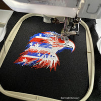 American Eagle Machine embroidery designs, American flag,  USA eagle embroidery machine files, Instant download