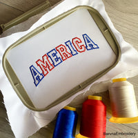 America Machine embroidery designs, American embroidery designs, USA embroidery files, Instant download